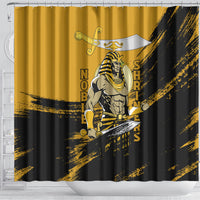 Noble Shriners Shower Curtain Egyptian Pharaoh Warrior - Scimitar Sword