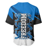 Estonia Flag 1884 Freedom Baseball Jersey Geometric Lion Crest National Pride