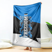 Estonia Flag 1884 Freedom Blanket Geometric Lion Crest National Pride