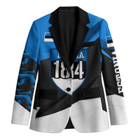 Estonia Flag 1884 Freedom Blazer Geometric Lion Crest National Pride