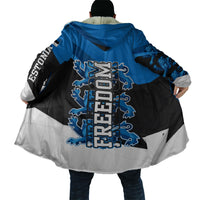 Estonia Flag 1884 Freedom Cloak Geometric Lion Crest National Pride