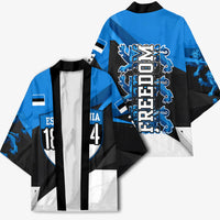 Estonia Flag 1884 Freedom Kimono Geometric Lion Crest National Pride