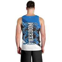 Estonia Flag 1884 Freedom Men Tank Top Geometric Lion Crest National Pride