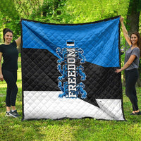 Estonia Flag 1884 Freedom Quilt Geometric Lion Crest National Pride