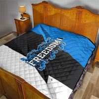 Estonia Flag 1884 Freedom Quilt Geometric Lion Crest National Pride