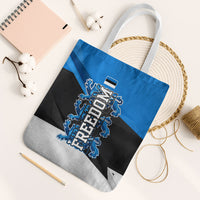 Estonia Flag 1884 Freedom Tote Bag Geometric Lion Crest National Pride