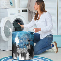 Estonia Elagu Eesti Lions Laundry Basket Watercolor Splash Flag Heraldic