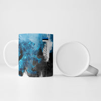 Estonia Elagu Eesti Lions Ceramic Mug Watercolor Splash Flag Heraldic