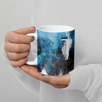 Estonia Elagu Eesti Lions Ceramic Mug Watercolor Splash Flag Heraldic