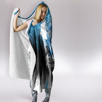 Estonia Elagu Eesti Lions Hooded Blanket Watercolor Splash Flag Heraldic