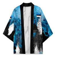 Estonia Elagu Eesti Lions Kimono Watercolor Splash Flag Heraldic