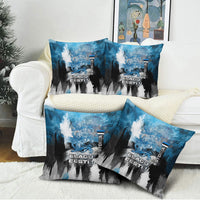 Estonia Elagu Eesti Lions Pillow Cover Watercolor Splash Flag Heraldic