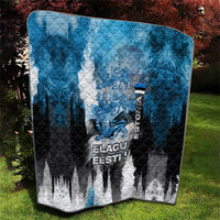 Estonia Elagu Eesti Lions Quilt Watercolor Splash Flag Heraldic