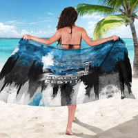 Estonia Elagu Eesti Lions Sarong Watercolor Splash Flag Heraldic