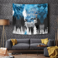 Estonia Elagu Eesti Lions Tapestry Watercolor Splash Flag Heraldic