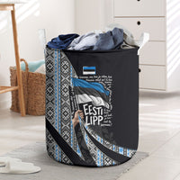 Estonia June 4 1884 Eesti Lipp Laundry Basket Ethnic Traditional Folk Art Flag