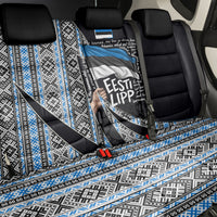 Estonia June 4 1884 Eesti Lipp Back Car Seat Cover Ethnic Traditional Folk Art Flag