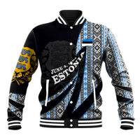 Estonia June 4 1884 Eesti Lipp Baseball Jacket Ethnic Traditional Folk Art Flag