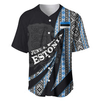 Estonia June 4 1884 Eesti Lipp Baseball Jersey Ethnic Traditional Folk Art Flag