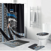 Estonia June 4 1884 Eesti Lipp Bathroom Set Ethnic Traditional Folk Art Flag