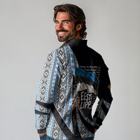 Estonia June 4 1884 Eesti Lipp Long Sleeve Polo Shirt Ethnic Traditional Folk Art Flag