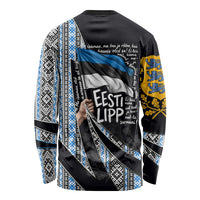 Estonia June 4 1884 Eesti Lipp Long Sleeve Shirt Ethnic Traditional Folk Art Flag