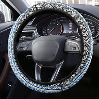 Estonia June 4 1884 Eesti Lipp Steering Wheel Cover Ethnic Traditional Folk Art Flag