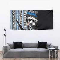Estonia June 4 1884 Eesti Lipp Tapestry Ethnic Traditional Folk Art Flag