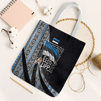 Estonia June 4 1884 Eesti Lipp Tote Bag Ethnic Traditional Folk Art Flag