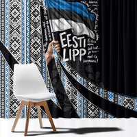 Estonia June 4 1884 Eesti Lipp Window Curtain Ethnic Traditional Folk Art Flag