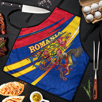 Romania Flag Day Apron Libertate Ziua Drapelului - Eagle Patriotic Tricolor Floral