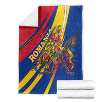 Romania Flag Day Blanket Libertate Ziua Drapelului - Eagle Patriotic Tricolor Floral