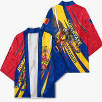Romania Flag Day Kimono Libertate Ziua Drapelului - Eagle Patriotic Tricolor Floral