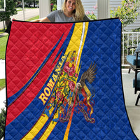 Romania Flag Day Quilt Libertate Ziua Drapelului - Eagle Patriotic Tricolor Floral