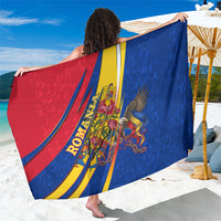 Romania Flag Day Sarong Libertate Ziua Drapelului - Eagle Patriotic Tricolor Floral