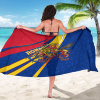 Romania Flag Day Sarong Libertate Ziua Drapelului - Eagle Patriotic Tricolor Floral