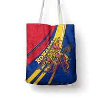 Romania Flag Day Tote Bag Libertate Ziua Drapelului - Eagle Patriotic Tricolor Floral