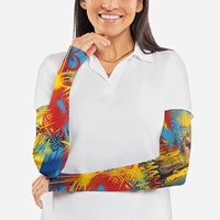 Romania Freedom Arm Sleeves Flag Day June 26 - Raised Fist - Graffiti Style