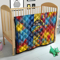 Romania Freedom Quilt Flag Day June 26 - Raised Fist - Graffiti Style