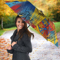 Romania Freedom Umbrella Flag Day June 26 - Raised Fist - Graffiti Style