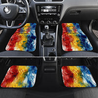 Romania We Are Free Eagle Car Mats Romanian Flag Broken Chains - Watercolor Style