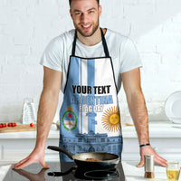 Personalized Argentina Flag Day Apron Sun Of May Patriotic Blue Gradient Sketch