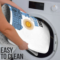 Personalized Argentina Flag Day Bathroom Set Sun Of May Patriotic Blue Gradient Sketch