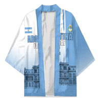 Personalized Argentina Flag Day Kimono Sun Of May Patriotic Blue Gradient Sketch