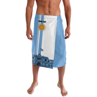 Personalized Argentina Flag Day Lavalava Sun Of May Patriotic Blue Gradient Sketch