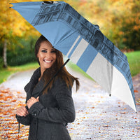 Personalized Argentina Flag Day Umbrella Sun Of May Patriotic Blue Gradient Sketch