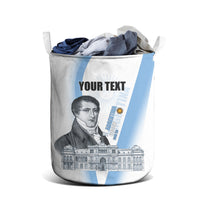 Custom Argentina Manuel Belgrano Laundry Basket Flag Day - Patriotic Sun of May