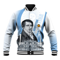 Custom Argentina Manuel Belgrano Baseball Jacket Flag Day - Patriotic Sun of May