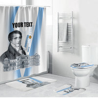 Custom Argentina Manuel Belgrano Bathroom Set Flag Day - Patriotic Sun of May