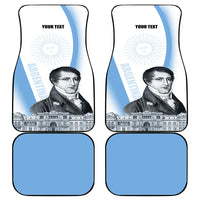 Custom Argentina Manuel Belgrano Car Mats Flag Day - Patriotic Sun of May